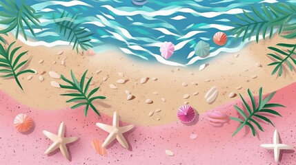 俯瞰した海の風景,Generative AI AI画像