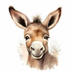 Donkey Water Color Design - 630920231