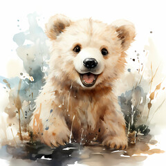 Polar Bear Water Color Design - 630921245