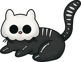 Cute Skeleton Cat