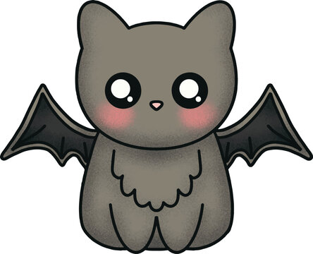 Cute Bat Cat