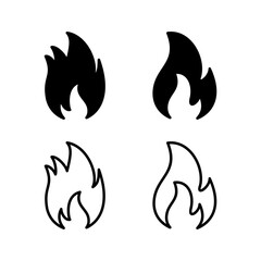 Fire icon vector. fire flame icon
