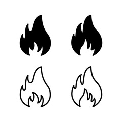 Fire icon vector. fire flame icon