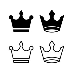 Crown Icon vector. Crown symbol for web site design,