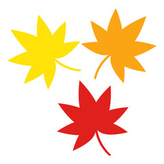 秋の紅葉　もみじのイラスト