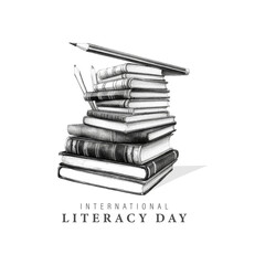 international literacy day, vector illustration