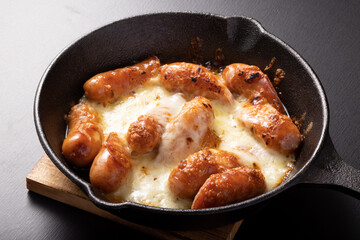 ウィンナーのチーズ焼き