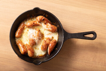 ウィンナーのチーズ焼き