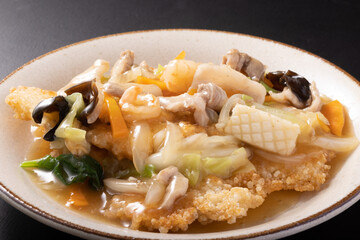 五目あんかけおこげ