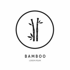 Logo vector design for business. Bamboo logos.