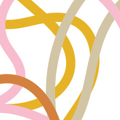Boho colorful abstract lines background 