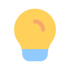 idea flat line icon