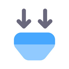 Obraz premium funnel flat line icon