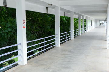 a row of doors or corridor 