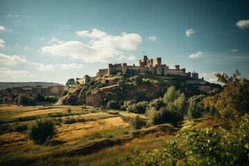 Fototapeta na wymiar view of the roman forum city castle
