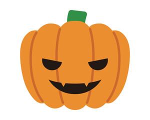 楽しそうなハロウィンのかぼちゃおばけのイラスト