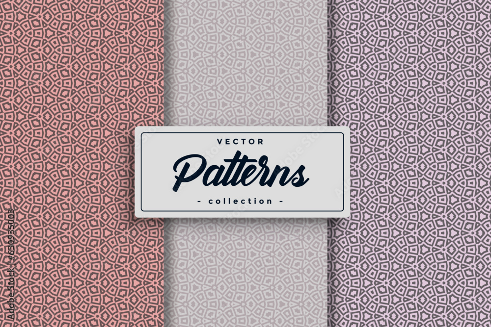 Fototapete vector of stylish hexagonal seamless line pattern background