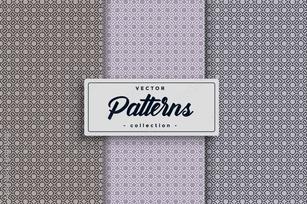 Fototapete vector of stylish hexagonal seamless line pattern background