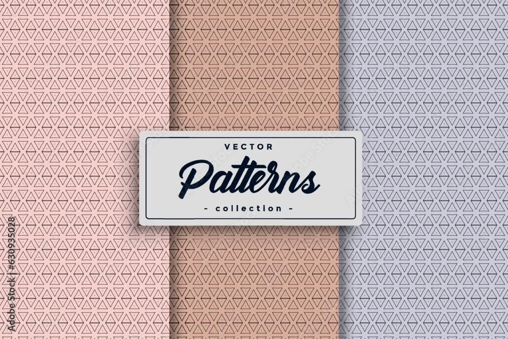 Fototapete vector of stylish hexagonal seamless line pattern background