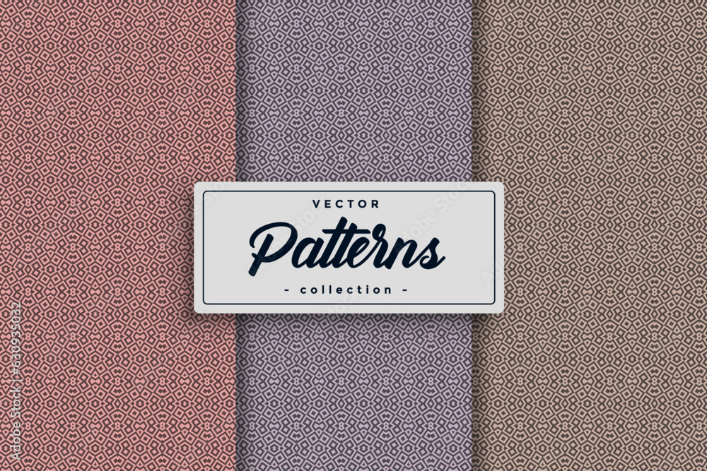 Leinwandbilder abstract geometric pattern background, linear flat design abstract lines pattern.