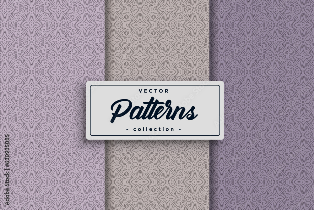 Fototapete background pattern seamless pattern black vector textile pattern texture design Vector