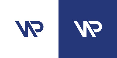 Modern and unique NP logo design