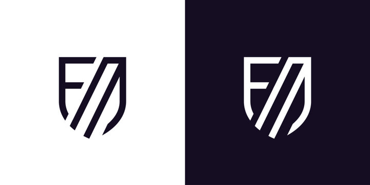 Modern and professional FM defence logo design