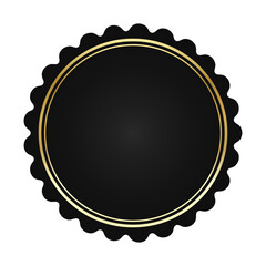 Medal Emblem With Ribbon