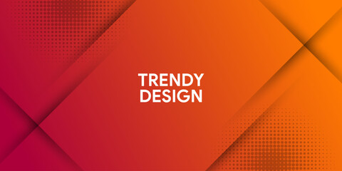 Abstract 3d orange background with blank space of paper layer