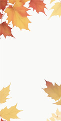 Maple Leaves Frame Border Background