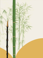 Bamboo Tree Background for Invitation