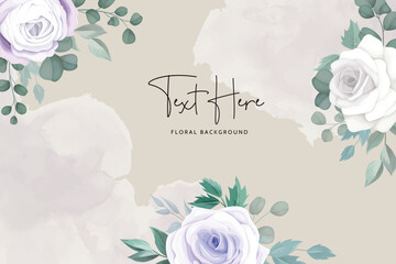 Beautiful hand drawing floral background design