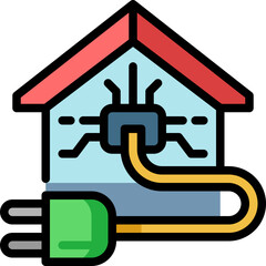 electric filled outline icon
