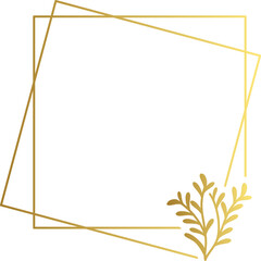 Abstract luxury gold flower vector element