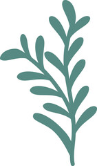 Abstract organic flower vector element