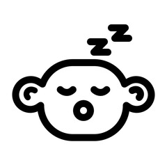 Fototapeta premium Sleeping Baby Icon