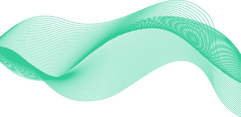 Abstract wave line vector element