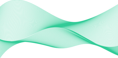Abstract wave line vector element