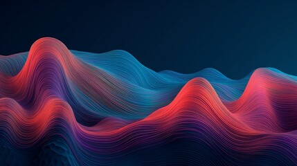 Abstract wavy background. 3d rendering, 3d illustration.