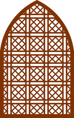 Simple Vector Pattern for Laser Cutting, Decoration, and Ornament. Metal design, wood carving, vector