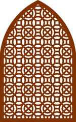 Simple Vector Pattern for Laser Cutting, Decoration, and Ornament. Metal design, wood carving, vector