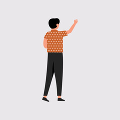 Fototapeta premium Business people activity flat illustration vector element