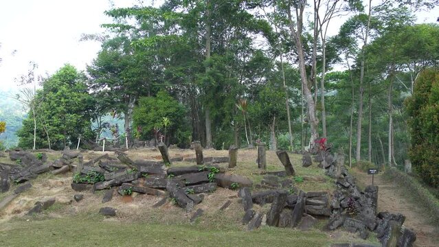 Megalithic sites Gunung Padang, Cianjur, West Java, Indonesia