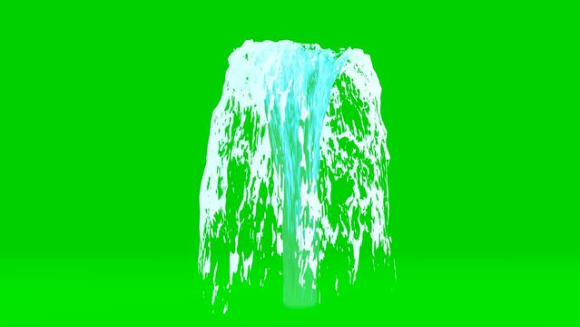 fountain green screen video. 4k video