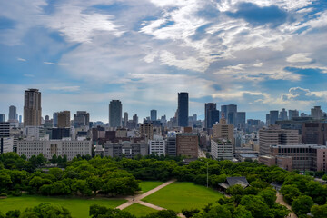 Fototapeta premium Osaka city landscape