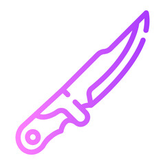knife Line Gradient Icon