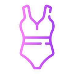 swimsuit Line Gradient Icon
