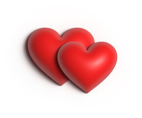 3D two hearts