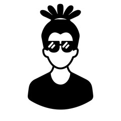 Obraz na płótnie Canvas Glasses optical icon symbol image vector. Illustration of sunglasses protection eyesight graphic design image.