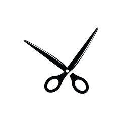 Scissors Logo, Shaver Vector, Simple Barber Shop Design, Icon, Background, Symbol, Template